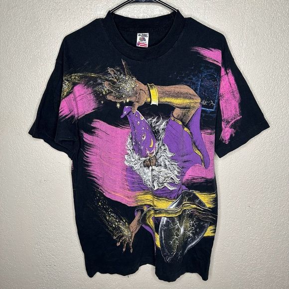 Rare American Vintage Wizard AOP Large - Picture 2 of 5